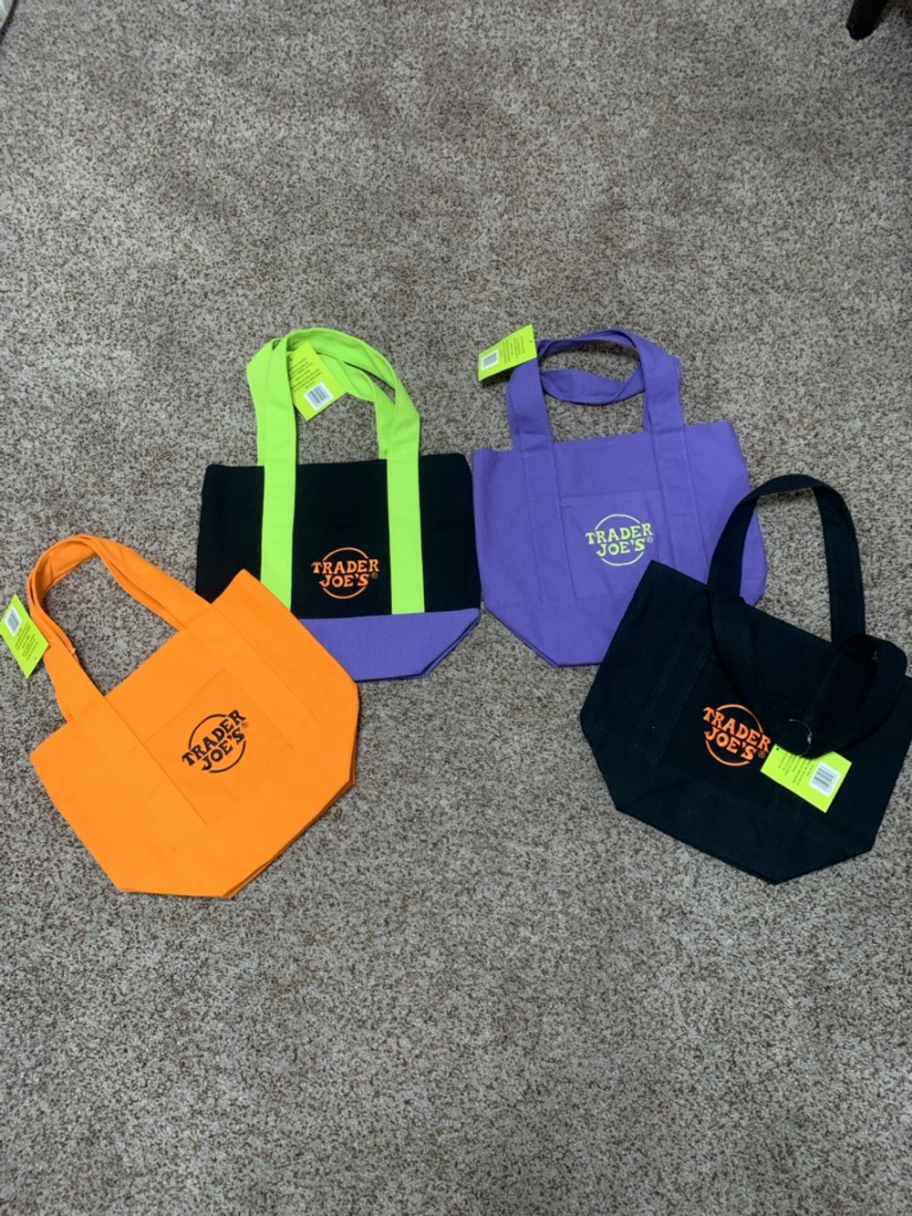 Trader Joe's Mini Tote Bag - Purple